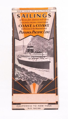STARA ULOTKA PANAMA PACIFIC LINE 1930