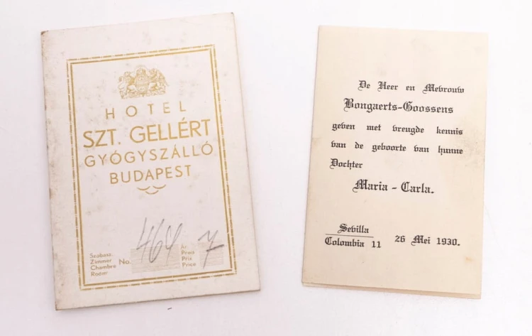 STARA KSIĄŻECZKA HOTELOWA SZT. GELLERT BUDAPESZT