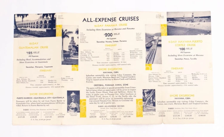 STARA ULOTKA PROM CARIBBEAN CRUISE 1930