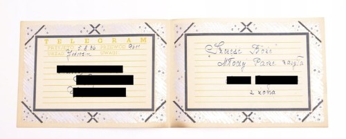 TELEGRAM JUTROSIN 1936