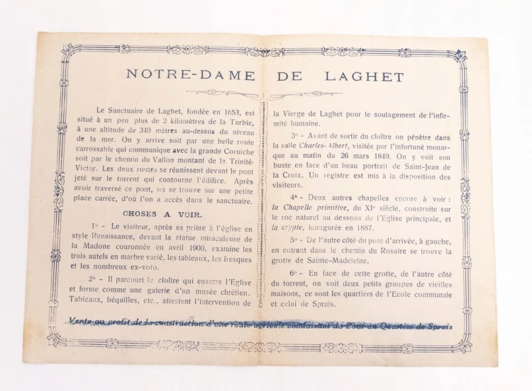 STARA ULOTKA NOTRE DAME DE LAGHET