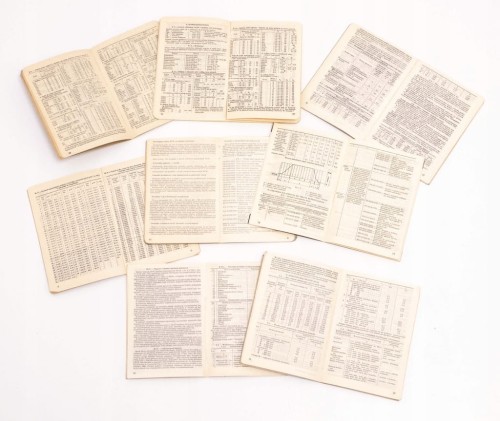 ZESTAW WKŁADEK DO TERMINARZA TECHNIKA 1961 - 1971