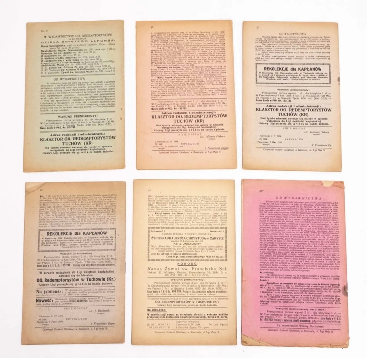 STARY MIESIĘCZNIK HOMO DEI 1934