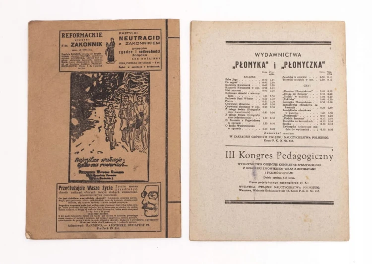 STARY MIESIĘCZNIK PRACA SZKOLNA 1933 - 1935