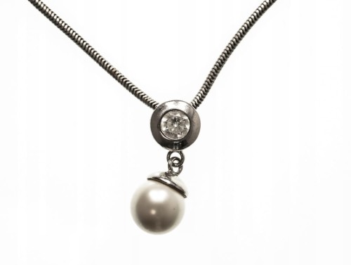 STARY SREBRNY WISIOREK Z KAMIENIEM 925 s.OLIVER