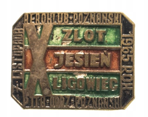 ODZNAKA X ZLOT LIGOWIEC AEROKLUB POZNAŃ 1965