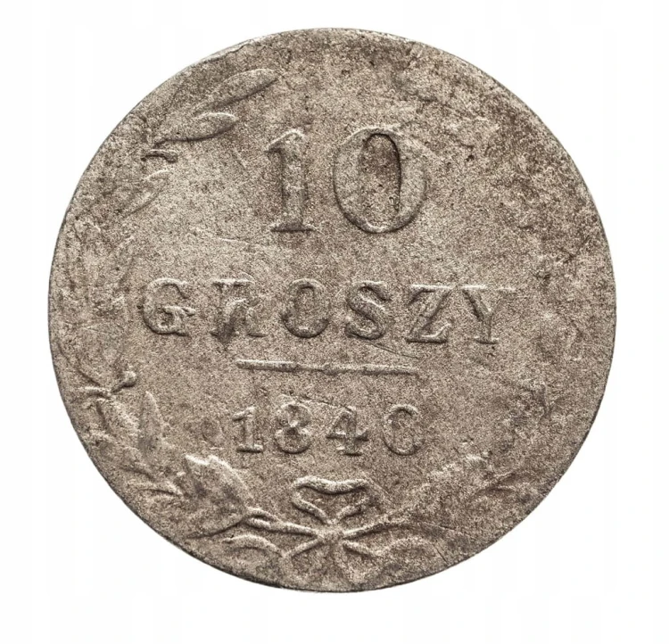 10 groszy 1840 MW, Warszawa Królestwo Kongresowe