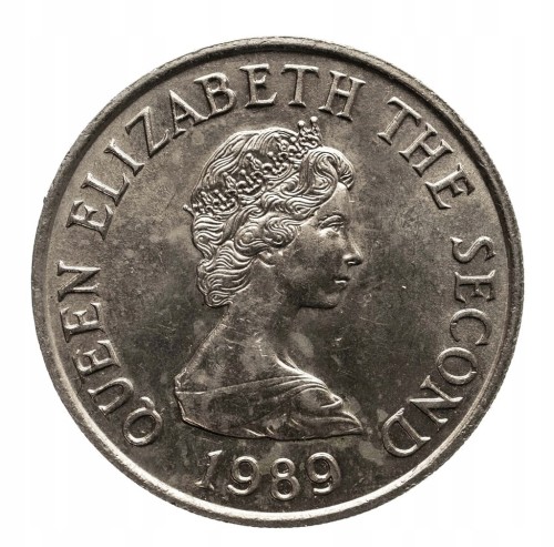 BAILIWICK JERSEY 10 PENCE 1989 ROK st.1-