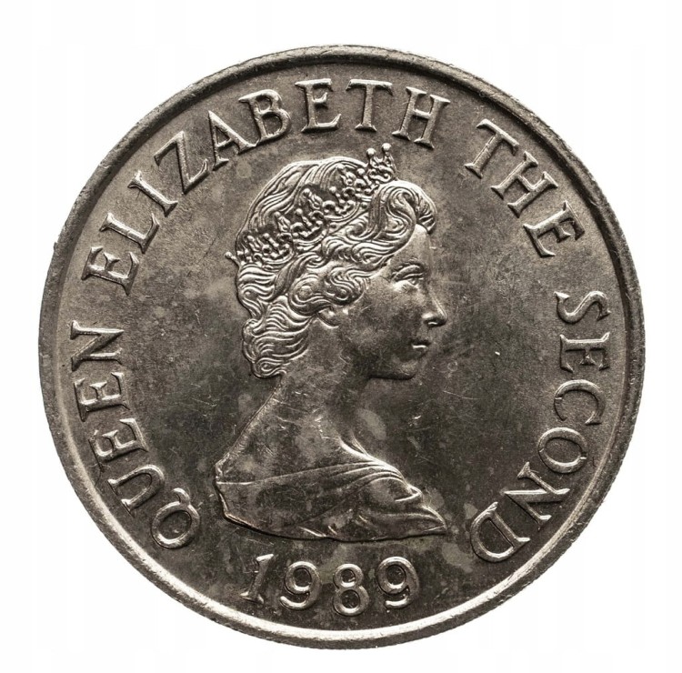 BAILIWICK JERSEY 10 PENCE 1989 ROK st.1-