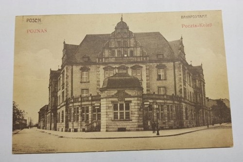 POZNAŃ POCZTA KOLEJOWA GŁOGOWSKA pocz. XX w.