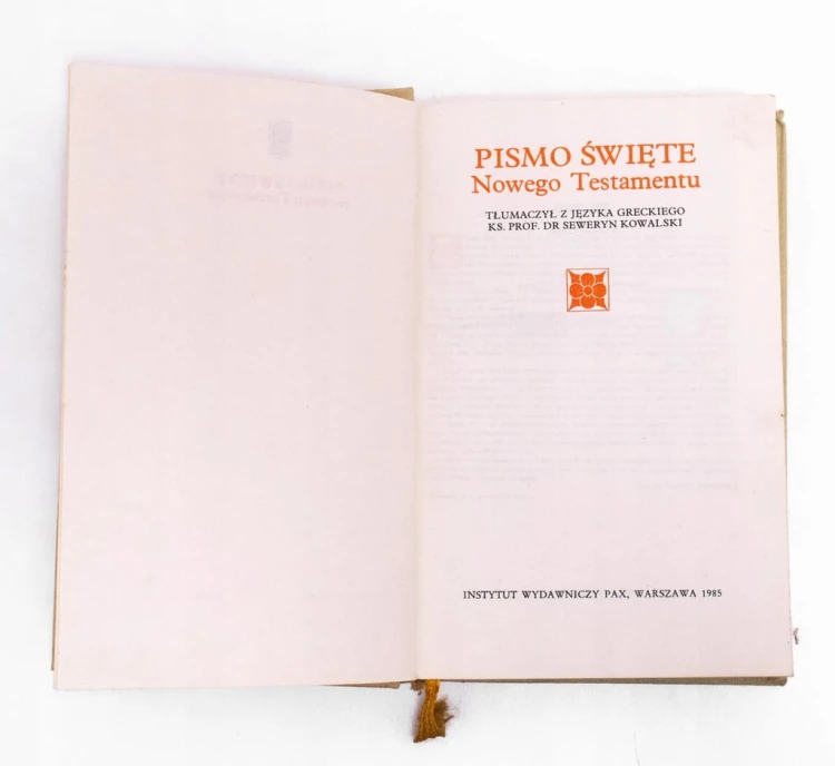 PISMO ŚWIĘTE NOWEGO TESTAMENTU 1985