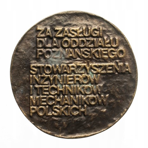 MEDAL ZA ZASŁUGI DLA SIMP POZNAŃ 1935 - 1985