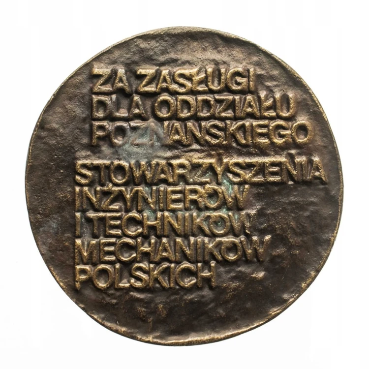 MEDAL ZA ZASŁUGI DLA SIMP POZNAŃ 1935 - 1985