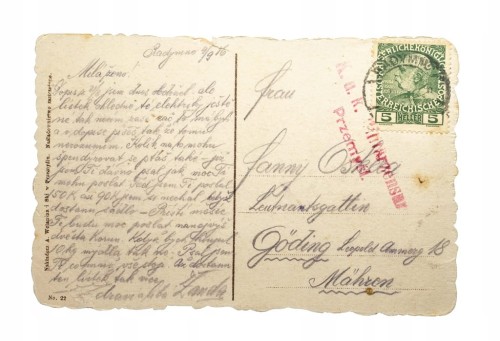 PRZEMYŚL - KŁADKA I MOST ZBURZONY 1916