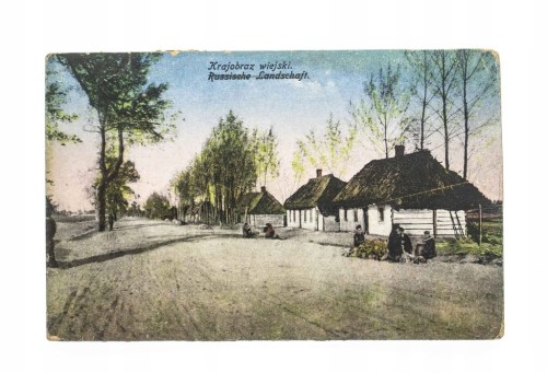 ŁOWICZ - KRAJOBRAZ WIEJSKI 1919