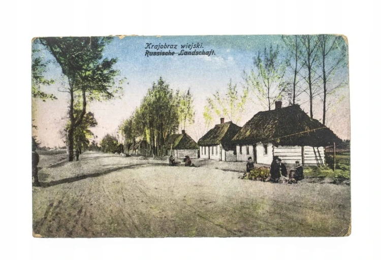 ŁOWICZ - KRAJOBRAZ WIEJSKI 1919