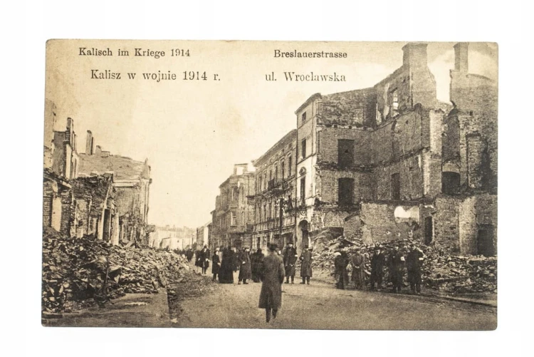 KALISZ - UL. WROCŁAWSKA, WOJNA 1914 (1915)