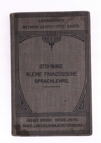 STARA KSIĄŻKA NIEMIECKA NAUKA FRANCUSKIEGO 1909