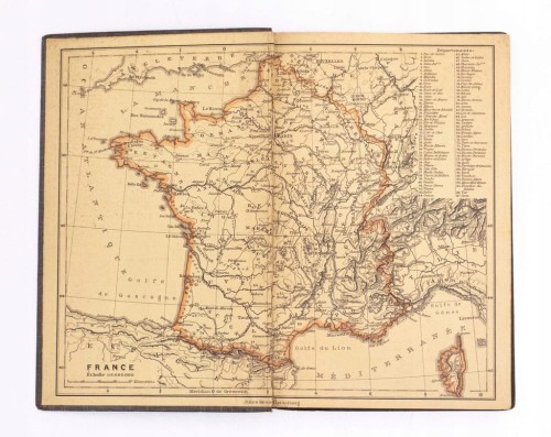 STARA KSIĄŻKA NIEMIECKA NAUKA FRANCUSKIEGO 1909