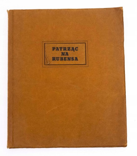 STARA KSIĄŻKA PATRZĄC NA RUBENSA 1945