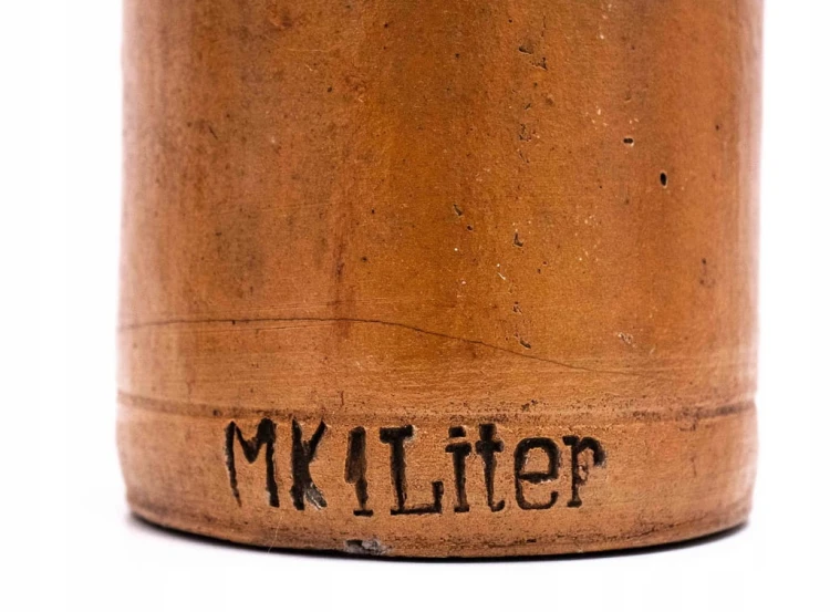 STARA BUTELKA GLINIANA MK 1 LITER