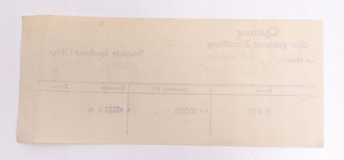 STARY DOKUMENT NIEMIECKI - RACHUNEK 1932