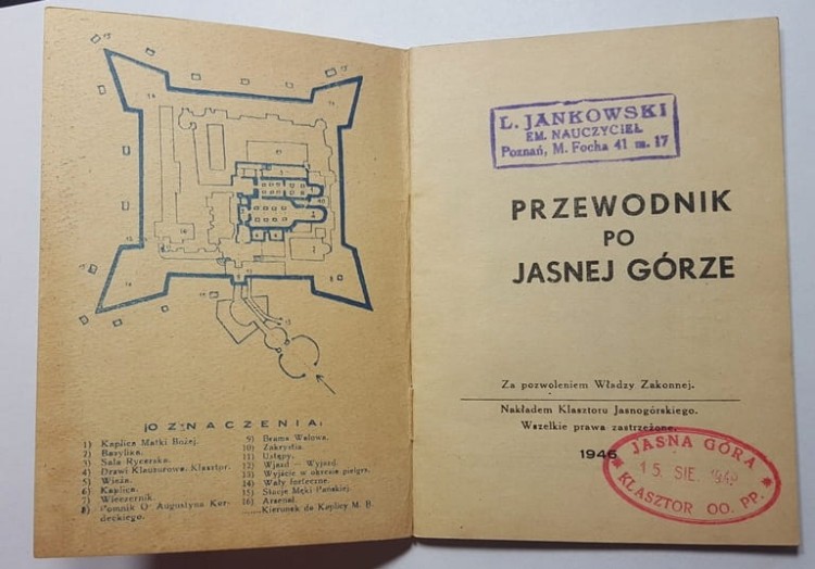 PRZEWODNIK PO JASNEJ GÓRZE 1946