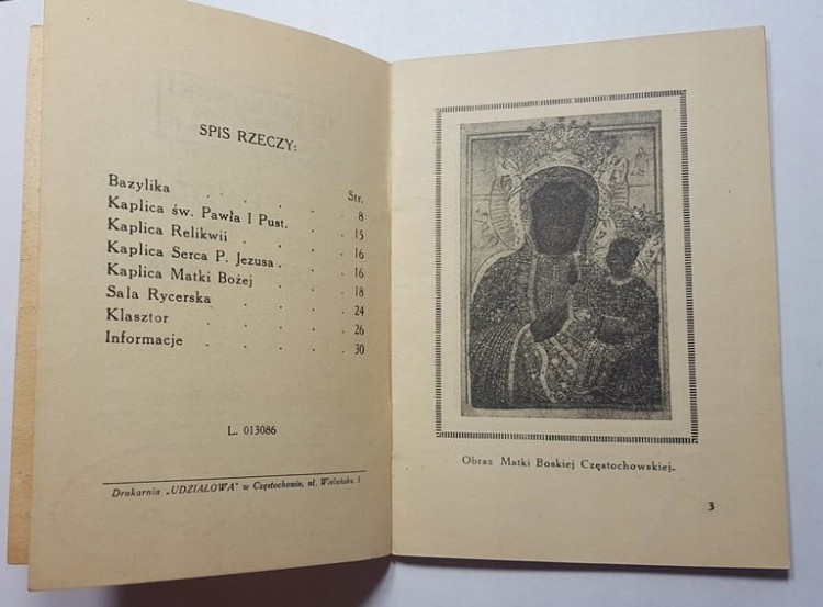 PRZEWODNIK PO JASNEJ GÓRZE 1946
