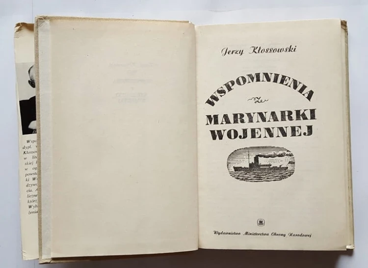 STARA KSIĄŻKA WSPOMNIENIA MARYNARKI WOJENNEJ 1970