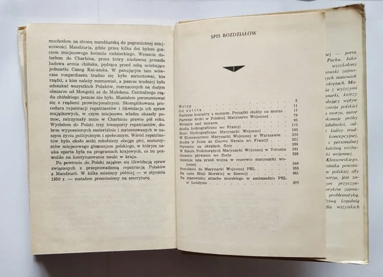STARA KSIĄŻKA WSPOMNIENIA MARYNARKI WOJENNEJ 1970