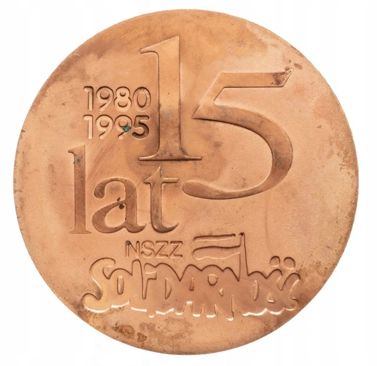 15 LAT SOLIDARNOŚĆ 1995 ZARZĄD REG. WLKP POZNAŃ