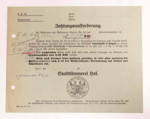 STARY NIEMIECKI RACHUNEK BAHLUNGSAUFFORBERUNG 1942