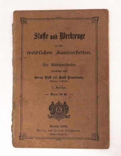 STARA KSIĄŻKA NIEMIECKA STOFFE UND WERKZEUGE 1898