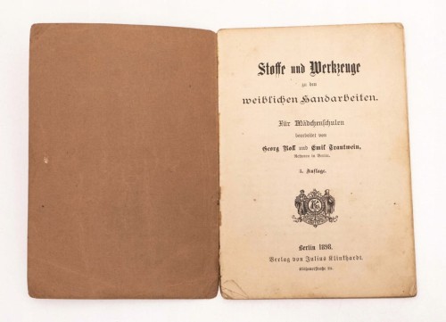 STARA KSIĄŻKA NIEMIECKA STOFFE UND WERKZEUGE 1898