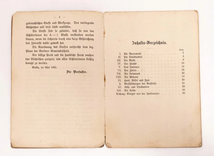 STARA KSIĄŻKA NIEMIECKA STOFFE UND WERKZEUGE 1898