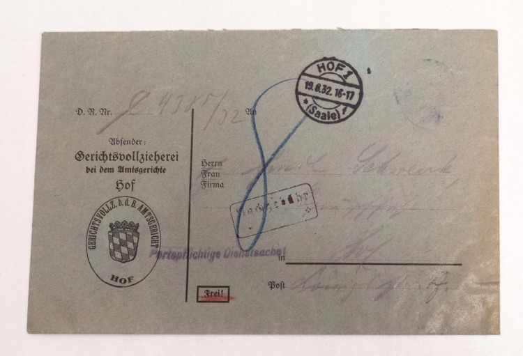 STARA NIEMIECKA KOPERTA 1932