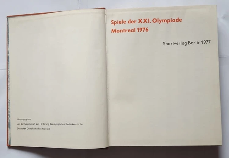 STARA KSIĄŻKA IGRZYSKA OLIMPIJSKIE BERLIN 1977