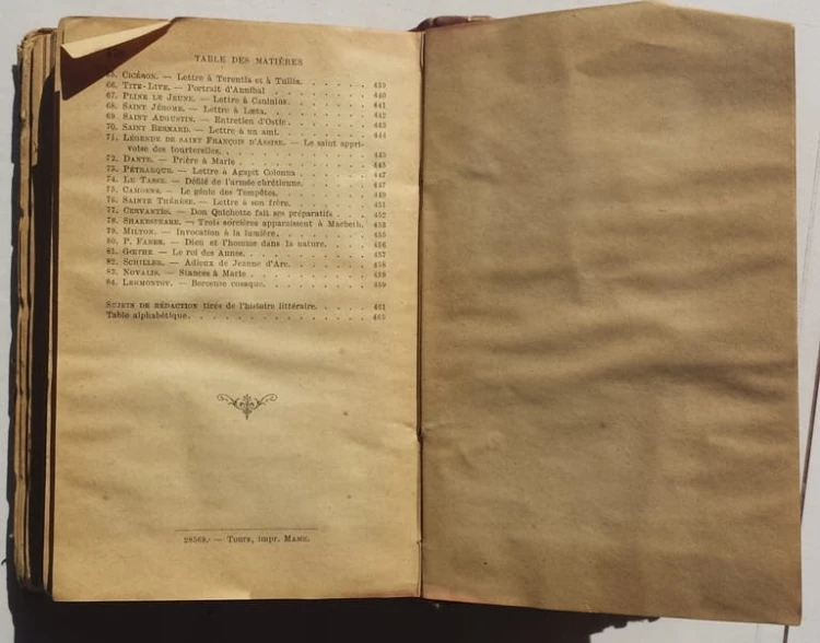 STARA KSIĄŻKA DES LITTERATURES HIST. ABREGEE 1900