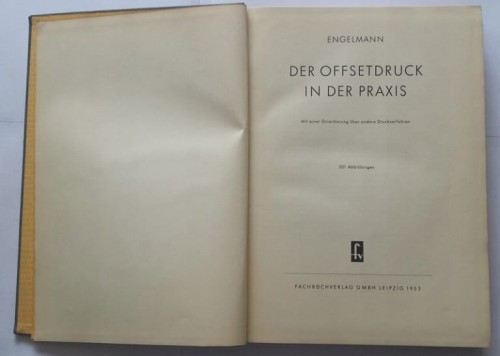 STARA KSIĄŻKA DER OFFSETDRUCK IN DER PRAXIS 1953