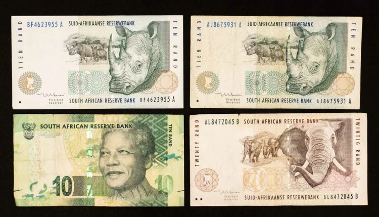 Republika Południowej Afryki, zestaw 4 banknotów