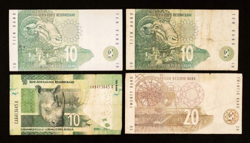 Republika Południowej Afryki, zestaw 4 banknotów