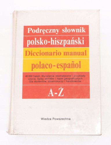STARY SŁOWNIK POLSKO - HISZPAŃSKI 1998