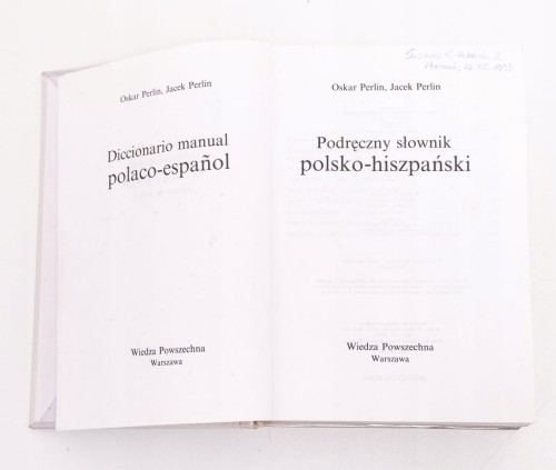 STARY SŁOWNIK POLSKO - HISZPAŃSKI 1998