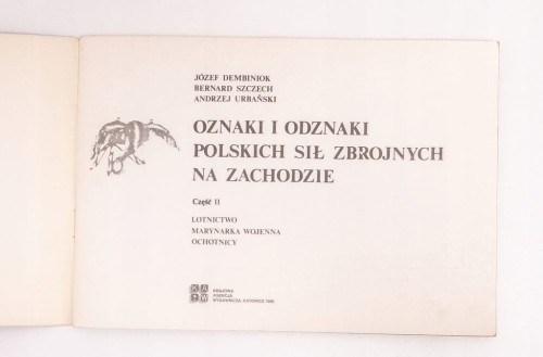 STARA KSIĄŻKA ODZNAKI POLSKICH SIŁ ZBROJNYCH 1986