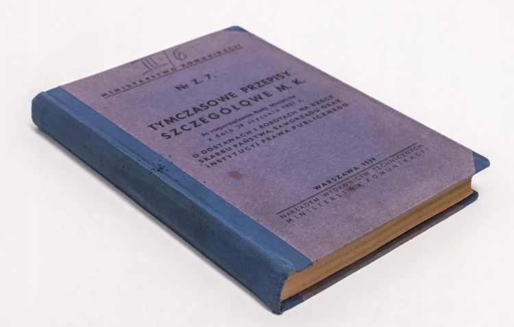 MINISTERSTWO KOMUNIKACJI TYMCZASOWE PRZEPISY 1939