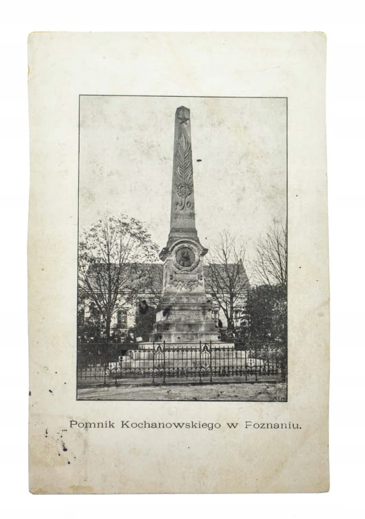 POZNAŃ - POMNIK KOCHANOWSKIEGO pocz. XX w.