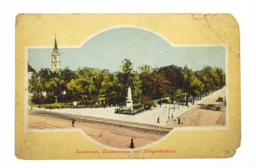 GUSIEW - PARK, POMNIK pocz. XX w.