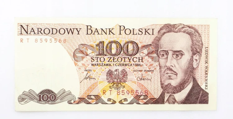 100 ZŁOTYCH 1986 ROK s. RT st. 1-