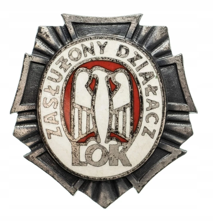 SREBRNA ODZNAKA ZASŁUŻONY DZIAŁACZ LOK + LEG