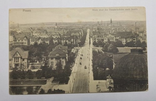 POZNAŃ WIDOK Z MOSTU TEATRALNEGO NA JEŻYCE pocz.XX